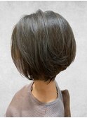 20代30代40代ベージュハイライトレイヤーショートボブ