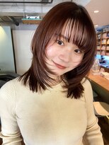 ノラジャーニー(NORA Journey) 【あきら】ミディアムレイヤーカットハッシュカットブラウン
