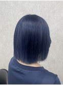 ブリーチ１回～ネイビーカラー♪