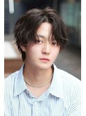 シースルーマッシュ韓国マッシュカルマパーマナチュラルパーマ