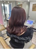 ピンクブラウンイメチェン美髪トリートメント所沢