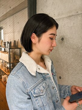 ルート(ROUTE) 暗髪コンパクトボブ