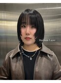 ミディアムレイヤー/顔まわりレイヤー