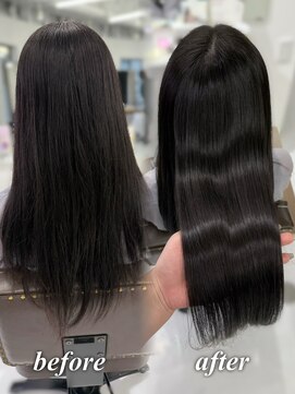 ハピネス 梅田茶屋町店(HAPPINESS) 韓国風/レイヤーカット/顔周り/顔まわり/髪質改善/ベージュ