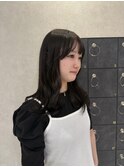 透ける黒髪ヘア