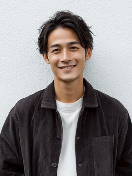 e.m.a プレミアムビューティーサロン 栄駅店(e.m.a PREMIUM BEAUTY SALON) 七三/韓国マッシュ/スペインカール/スパイキーショート