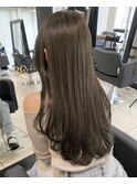 ◎ブリーチなしオリーブグレージュカラー表参道オリーブベージュ