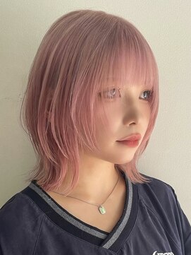 サンクマーケット 渋谷(cinq MARKET) 渋谷ダブルカラーコーラルピンクベージュピンクアッシュカラー◆