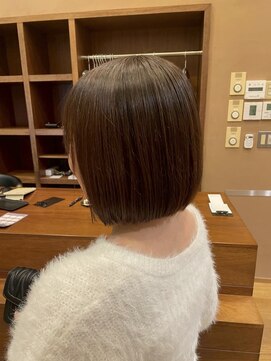 シプ 丸亀(sip) 前髪 小顔 ニュアンスカラー韓国ボブ 20代30代 ワンホンヘア