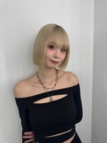 アマトウキョウスマートサロン(AMA TOKYO×Smart Salon)&nbsp;ハイトーンタッセルボブ