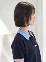 フォト 新宿三丁目(foto)&nbsp;地毛風縮毛矯正韓国風顔まわりレイヤー小顔ボブ切りっぱなしボブ