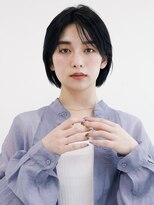 オンク 新宿(onk)&nbsp;黒髪/グレーベージュ/レイヤーロング/前髪パーマ[新宿駅]