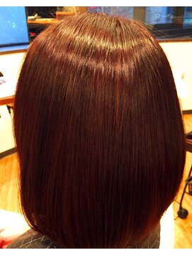 アンバー ヘアー クリエイト(Amber Hair Create) 酵素ストレート+ヒアルロン酸カラー 【千葉】 【千葉中央】