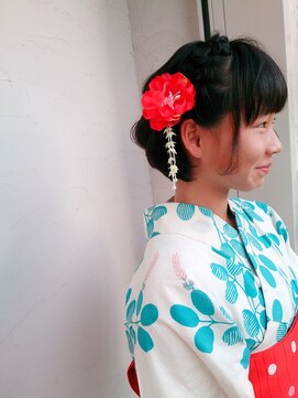 フラット(flat) 浴衣アレンジ