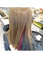 アレンジヘアー(aRe:nge HAIR) まとまりと艶感重視のミディアムロング+おしゃれインナーカラー