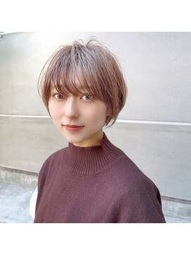 ラナ 渋谷(Lana) 【Chill】大人かわいい季節のピンクベージュクールショートボブ