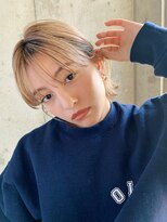 エムクランメイクス 原宿 表参道(m.clan MAKE'S)&nbsp;ボブケアブリーチヘアカラーハイトーンダブルカラーハイライト