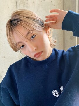 エムクランメイクス 原宿 表参道(m.clan MAKE'S) ボブケアブリーチヘアカラーハイトーンダブルカラーハイライト