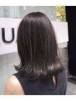 地毛風カラー × ダークグレージュ Hair Design Collet Ginza