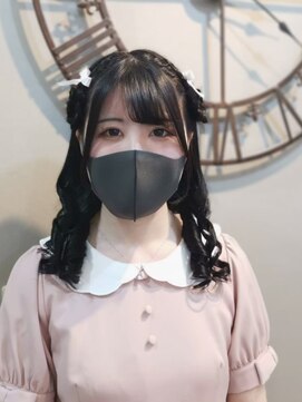 ヘアセットサロン ミント(Hair set salon MINT) ひつじさんハーフアップ