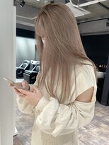 リンドトウキョウ ウメダ(LINDO TOKYO)&nbsp;my64_ミルクティーベージュ/ハイトーン/ダブルカラー