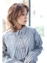リップス デリコ(LIPS derico)&nbsp;【LIPSderico/鈴木初穂】ミディアムレイヤー×ラフウェーブ