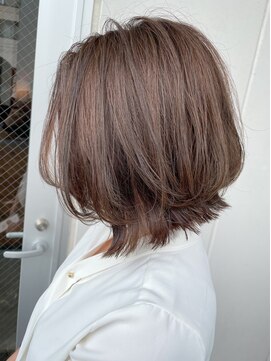 ルーファス 恵比寿 渋谷(Ruufus) 30代40代50代グレージュくびれボブ【Ruufus恵比寿渋谷】