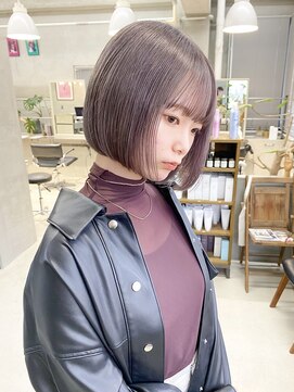 テトヘアー(teto hair) ラベンダーグレージュ　ミルクティーラベンダー　ボブ