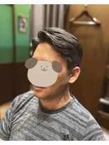 ヒロギンザバーバーショップ 丸の内店(HIRO GINZA BARBER SHOP)&nbsp;おじさん七三分け　ノーセット　ワックス無し