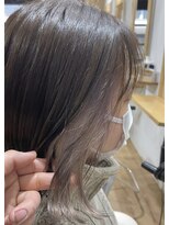 ヘアースタジオ ゼン(hair studio Zen) イヤリングカラー ラベンダーグレー