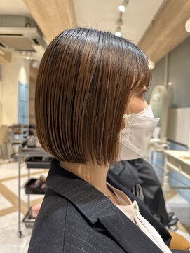 ロンド ストラーダ 心斎橋(Lond strada) シルキーベージュ×グレージュカラー【髪質改善/縮毛矯正】