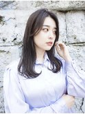 大人かわいいワンカール韓国ヘア