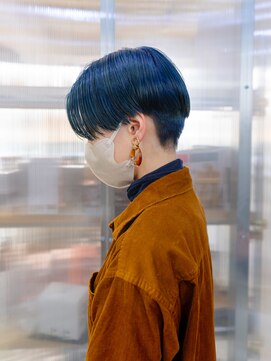 フィッツコア(FITS CORE) 黒染めからネイビーブルー