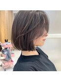 【修】20代30代40代◎透明感カラー×韓国切りぱなしボブ
