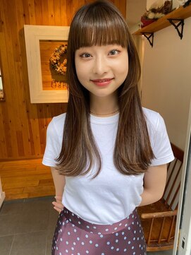 ガーランド (Garland) 大人可愛い前髪×艶髪×水素カラーグレーベージュことりベージュ