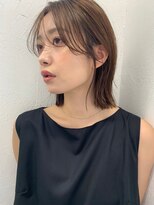 ウェイズトウキョウ 新宿店(Ways TOKYO)&nbsp;大人上品セミロブ_グレージュカラー_レイヤーカット_外はねボブ