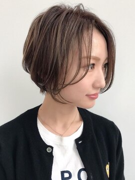 ヘアメイク ミチ 富田店(HAIRMAKE MICHI) 【MICHI 富田店 古作蓮】艶感 大人ショート グレージュ