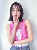 グレージュベージュショートボブショートレイヤーブリーチ学割