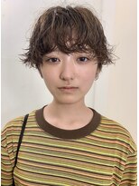 レコ 渋谷(LECO)&nbsp;イメチェン前髪マッシュショートウェーブパーマ
