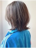 say.黒髪ボブルフネビージュ小顔ワンレンアッシュオリーブロブ