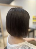 20代30代大人可愛い小顔ショートボブ前下がりボブ黒髪清楚