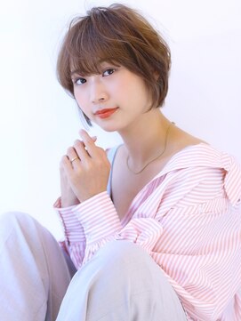 オーロ 千里山店(ORO) 20代30代40代50代ボブルフネビージュ小顔ワンレンショート