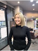 金髪ボブ！
