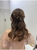 ロングのハーフアップ