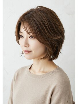 ノア 北浦和店(Noa) 大人女性に似合うショート/ナチュラルスタイル/白髪染め