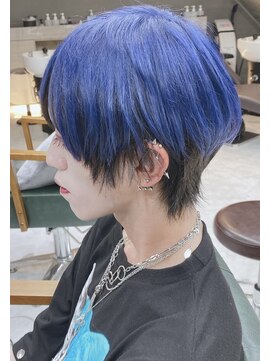 デイズ(days) ブリーチデザインツートンカラー ブルーカラー ブラック