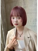 イメチェン美髪切っぱなしボブ