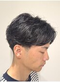 ニュアンスパーマ/フェザーパーマ/毛流れパーマ/センターパート