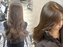 透明感抜群！ブリーチなしダブルカラー[船橋/ブリーチ/ケアブリーチ/バレイヤージュ/シャドールーツ]