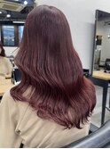 くびれヘア_アプリコットオレンジ_夏のヘアアレンジ